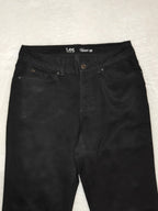 Women Lee Curvy Black Straight W30 L32 (EU 40/M) Jeans