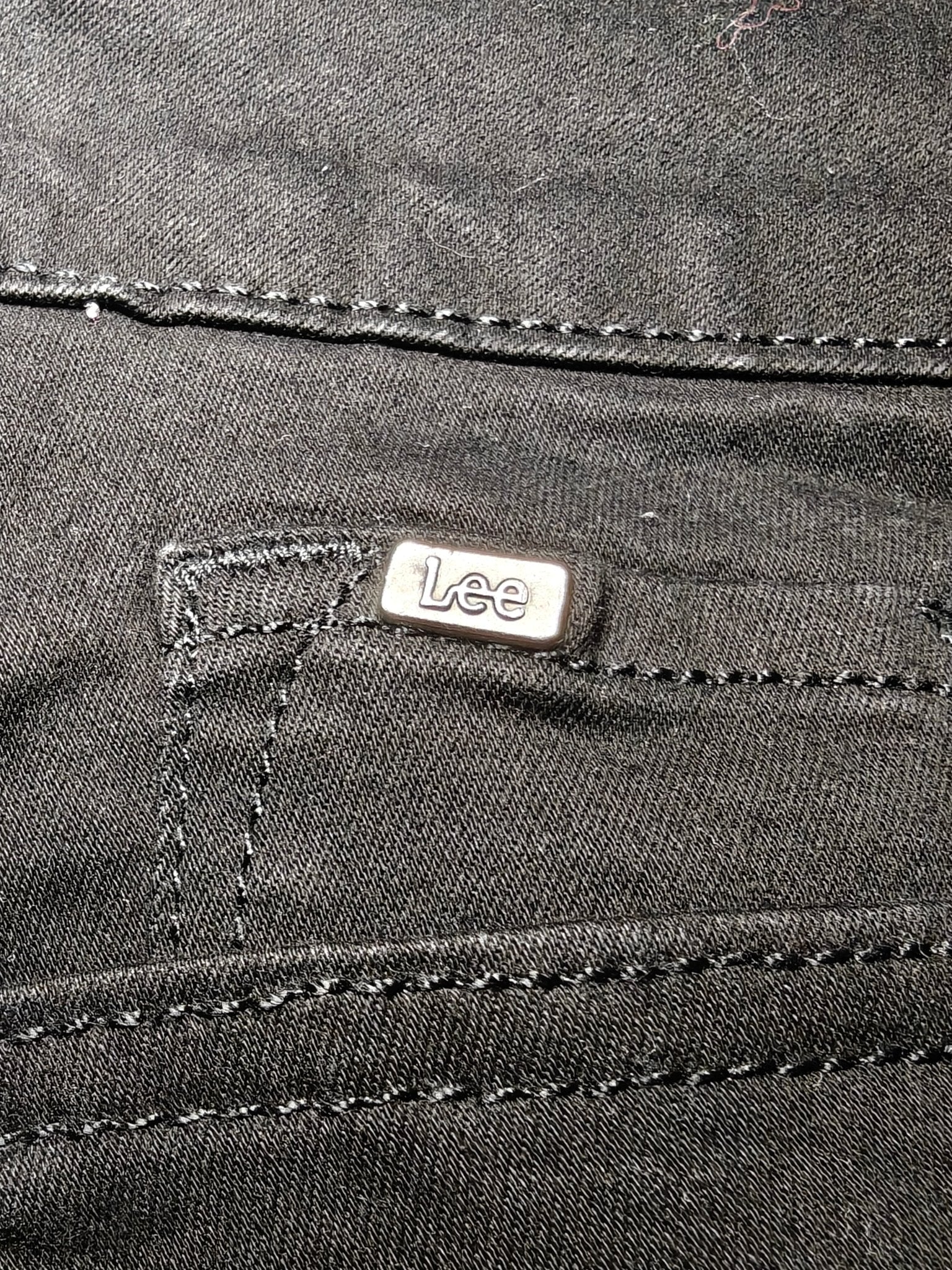 Women Lee Curvy Black Straight W30 L32 (EU 40/M) Jeans