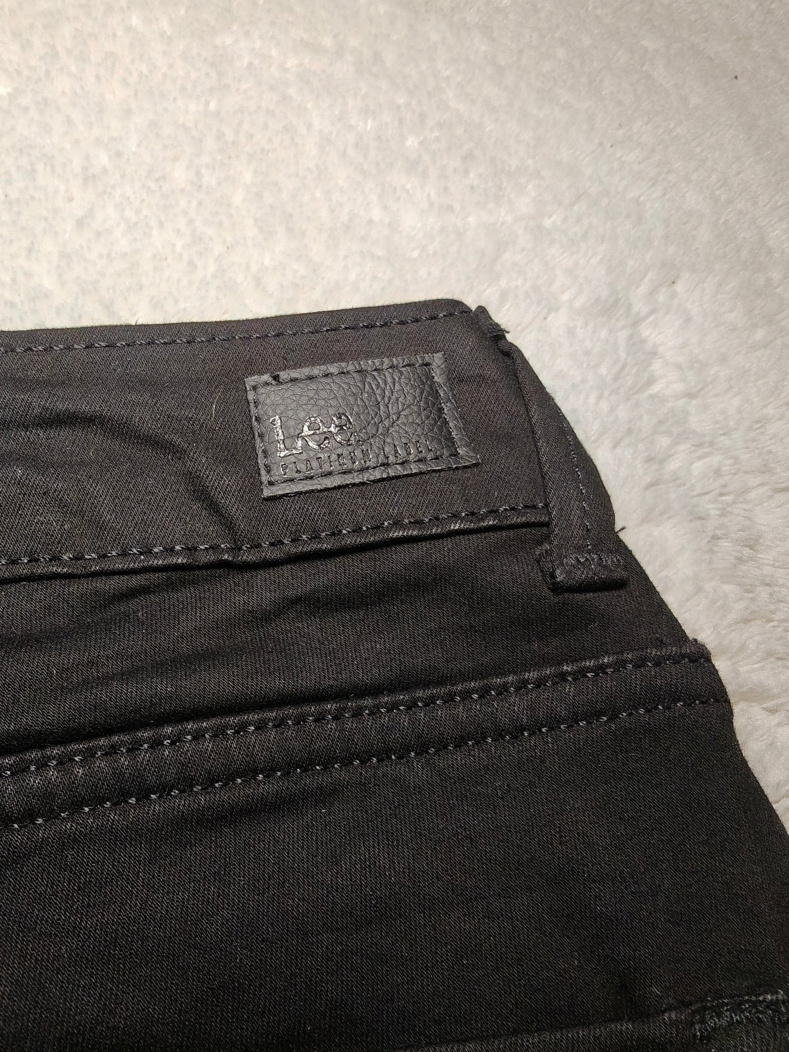 Women Lee Curvy Black Straight W30 L32 (EU 40/M) Jeans