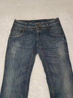 Women Sisley Blue Slim Straight W26 L30 (EU 36/S) Jeans