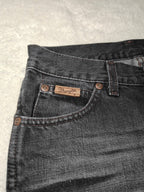 Women Wrangler Kate Black Washed Flared W26 L32 (EU 36/S) Jeans