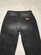 Women Wrangler Kate Black Washed Flared W26 L32 (EU 36/S) Jeans