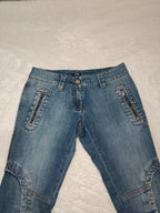 Women Cesare Paciotti 4US Kharma Blue Slim W29 L28 (EU 38/M) Jeans