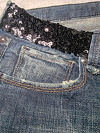 Women Fornarina Dark Blue Faded Skinny W26 L32 (EU 36/S) Jeans