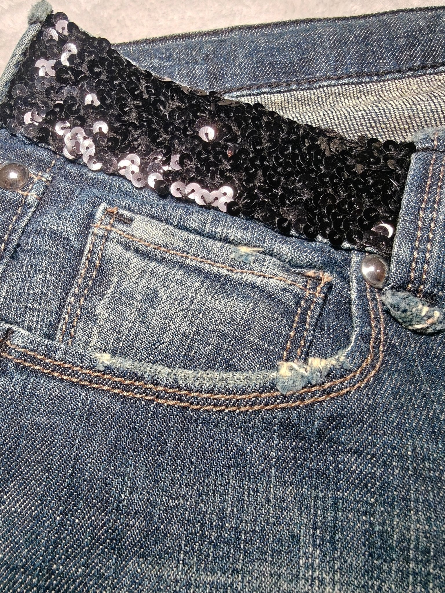 Women Fornarina Dark Blue Faded Skinny W26 L32 (EU 36/S) Jeans