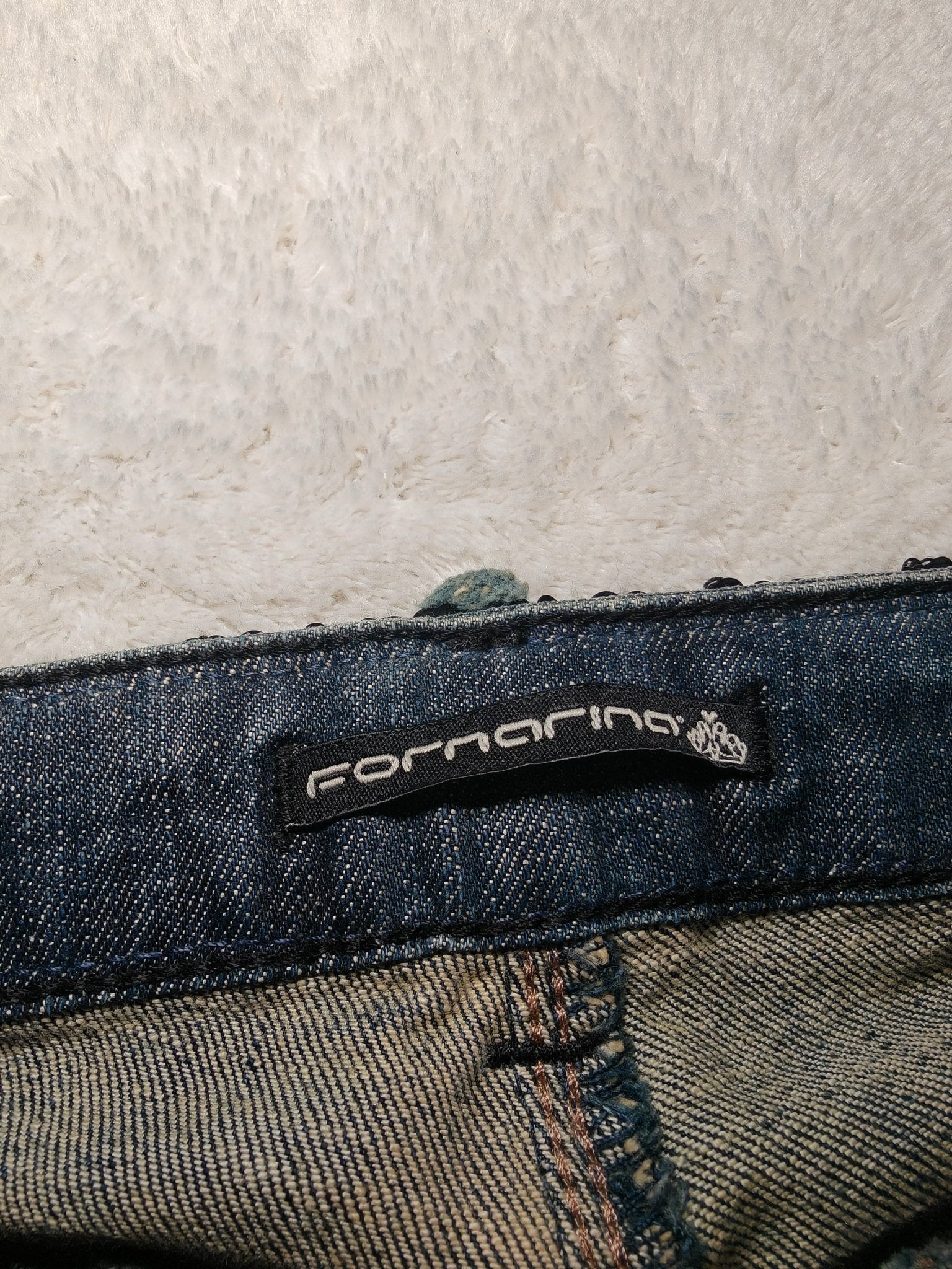 Women Fornarina Dark Blue Faded Skinny W26 L32 (EU 36/S) Jeans