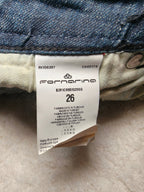 Women Fornarina Dark Blue Faded Skinny W26 L32 (EU 36/S) Jeans