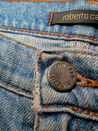 Women Roberto Cavalli Light Blue Flared W28 L30 (EU 38/M) Jeans