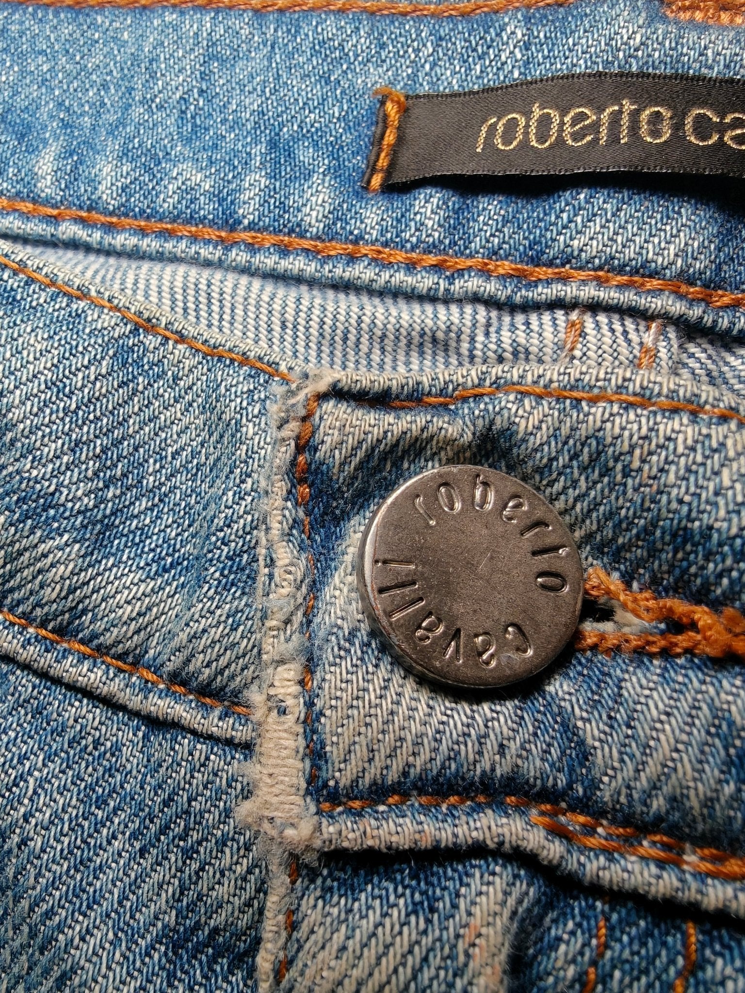 Women Roberto Cavalli Light Blue Flared W28 L30 (EU 38/M) Jeans