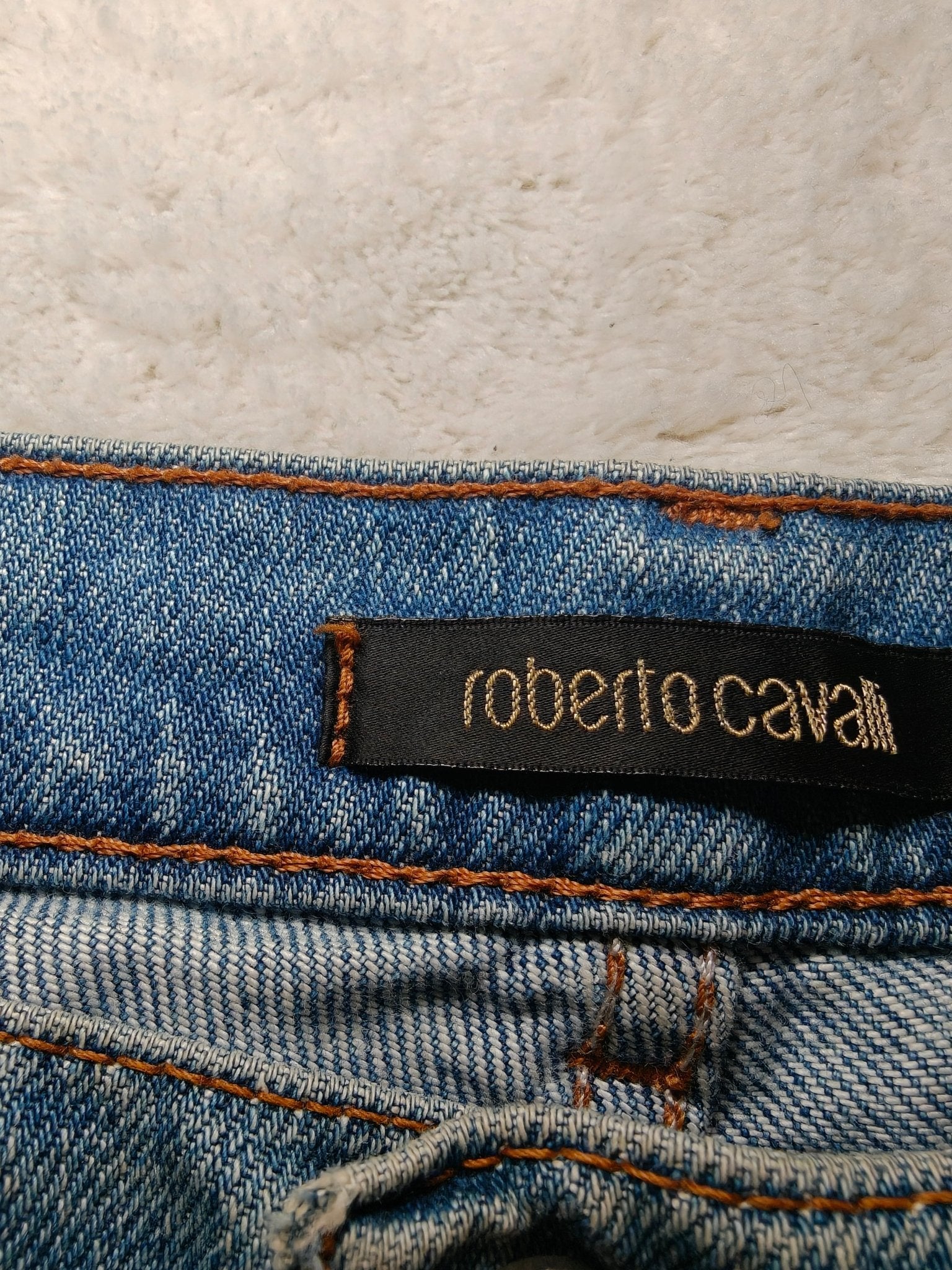 Women Roberto Cavalli Light Blue Flared W28 L30 (EU 38/M) Jeans