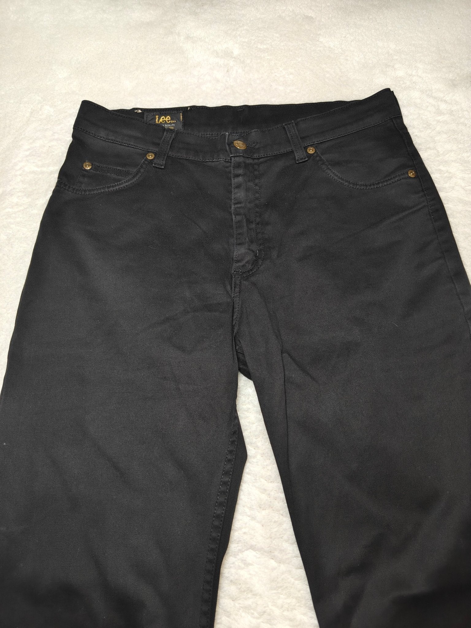 Men Lee Brooklyn Black Straight W32 L32 Jeans