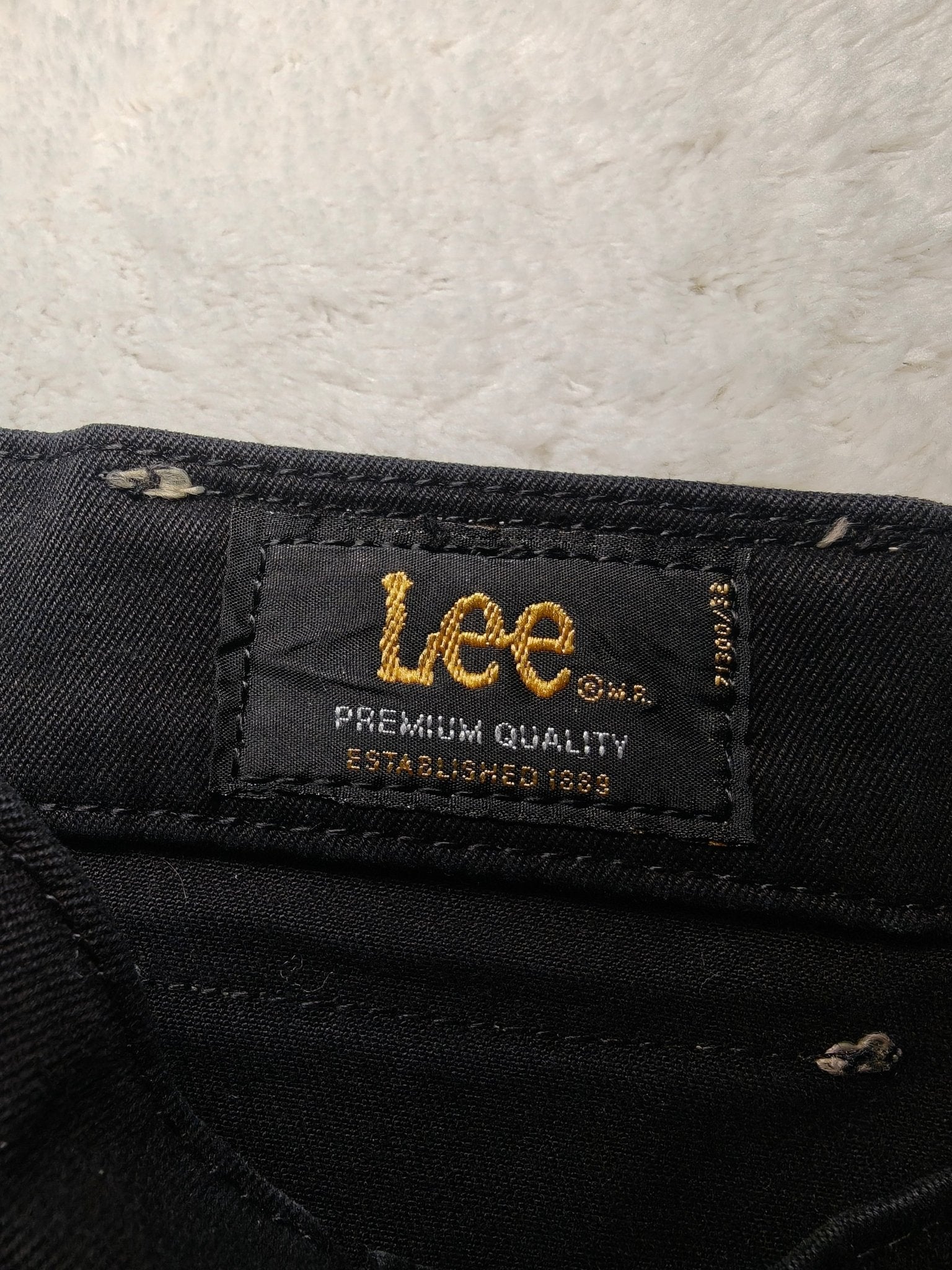 Men Lee Brooklyn Black Straight W32 L32 Jeans