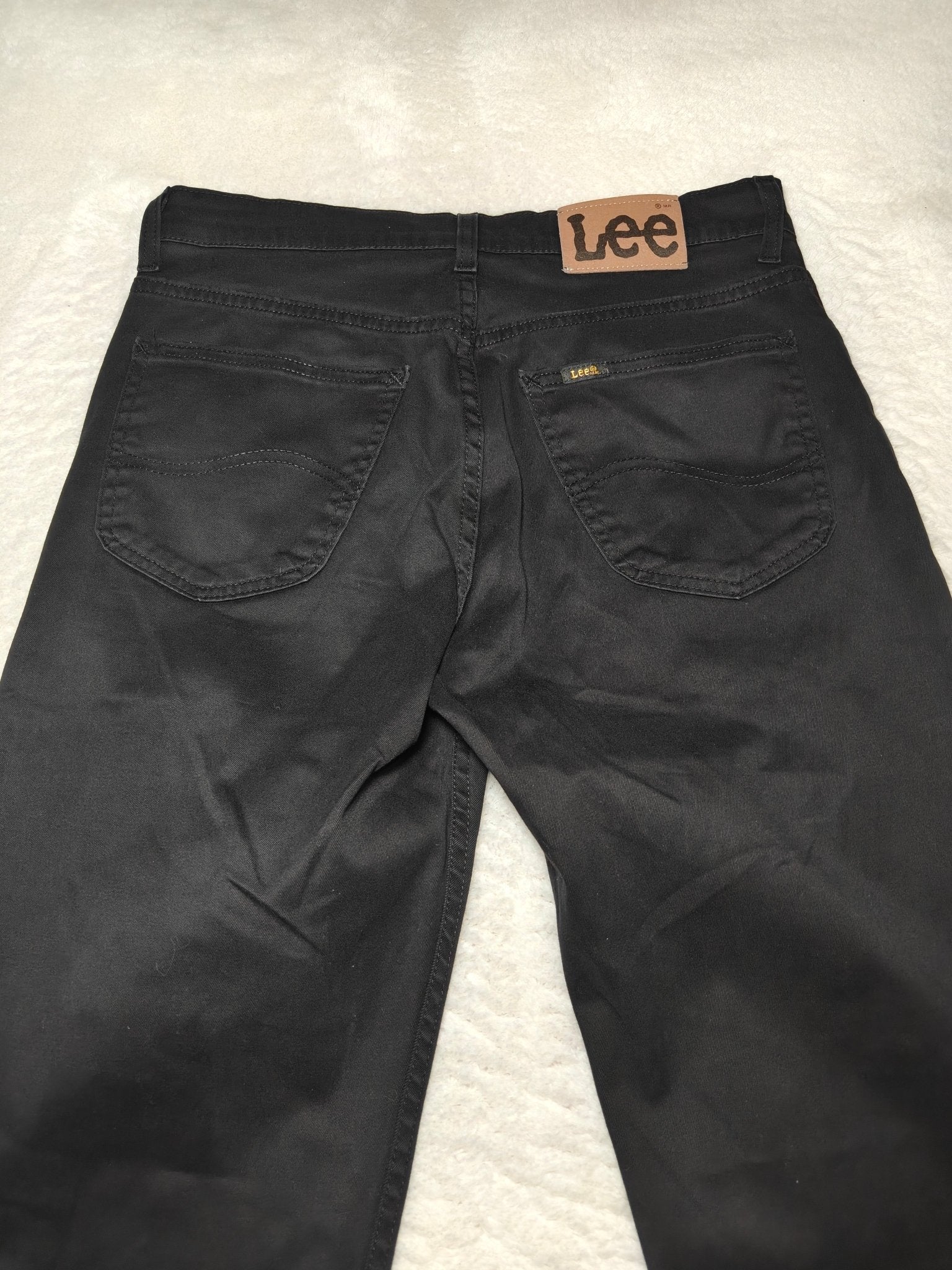 Men Lee Brooklyn Black Straight W32 L32 Jeans