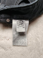Women Diesel Neekhol Black Faded Straight W25 L32 (EU 34/XS) Jeans