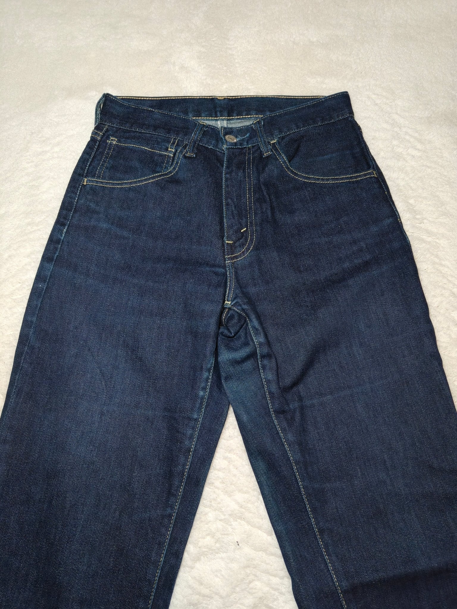 Women Levi's 595 Dark Blue Straight W30 L34 (EU 40/L) Jeans