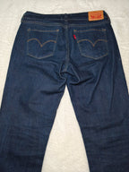 Women Levi’s 714 Dark Blue Straight W26 L32 (EU 36/S) Jeans
