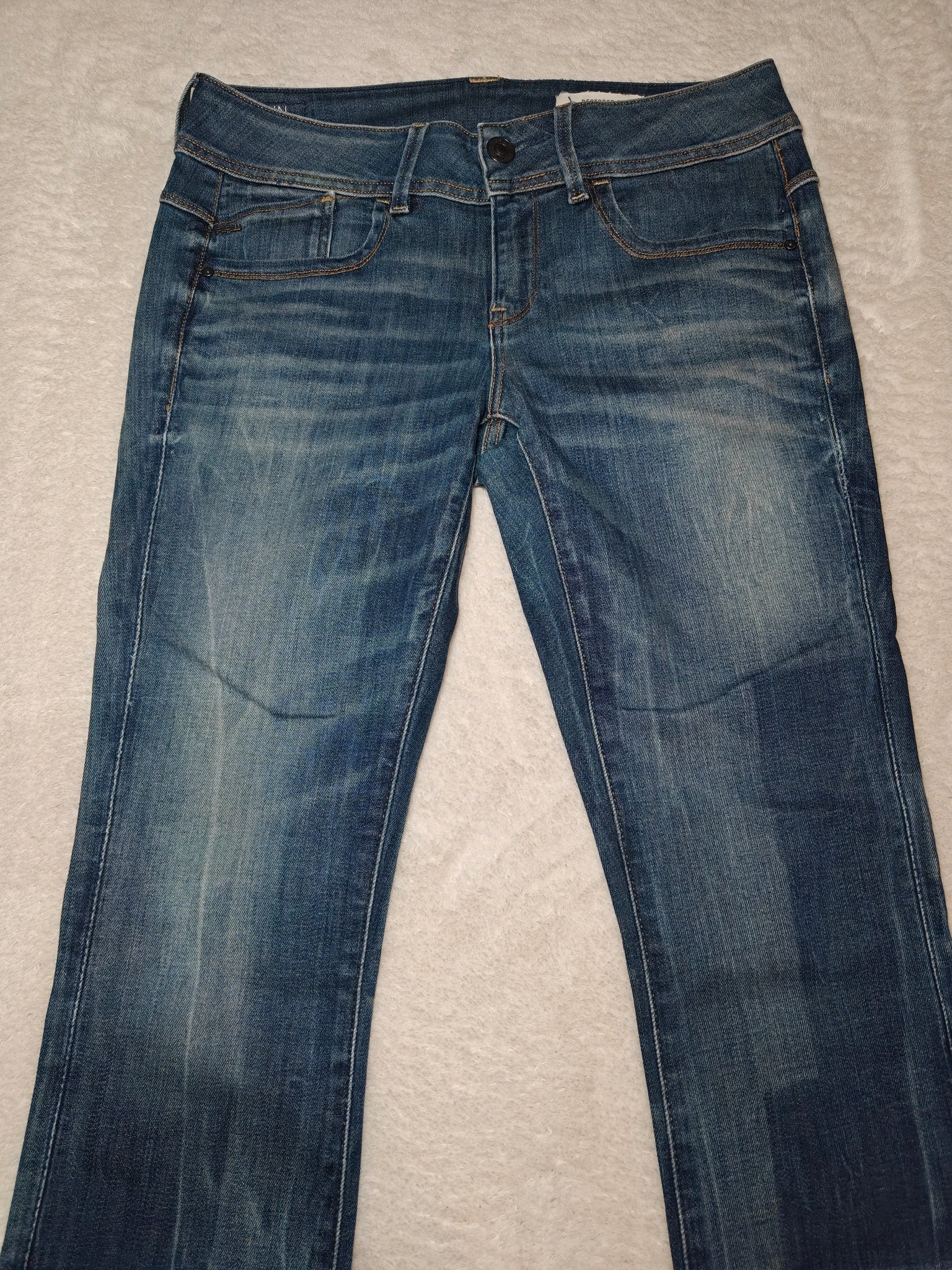 Women G - Star RAW Lynn Dark Blue Mid Skinny W28 L30 (EU 38/M) Jeans
