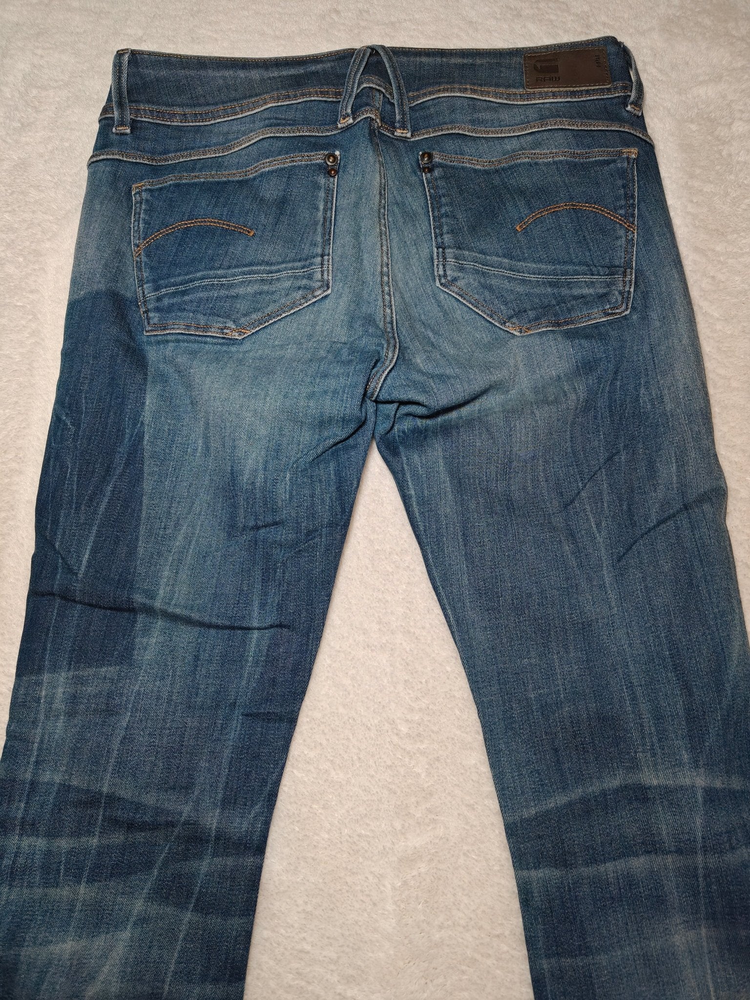Women G - Star RAW Lynn Dark Blue Mid Skinny W28 L30 (EU 38/M) Jeans
