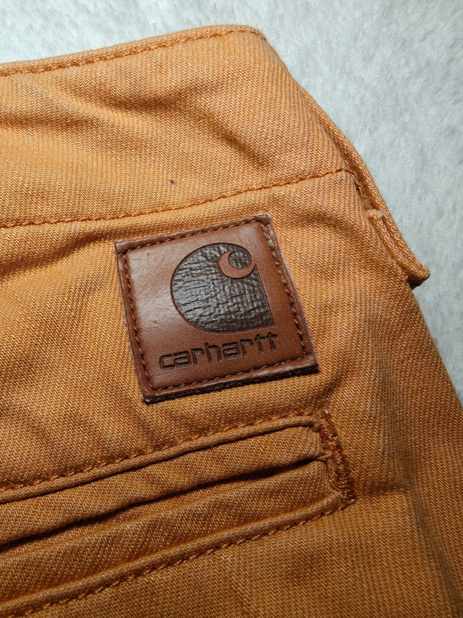 Women Carhartt X' Club Pant Camel Slim W26 L32 (EU 36/S) Jeans