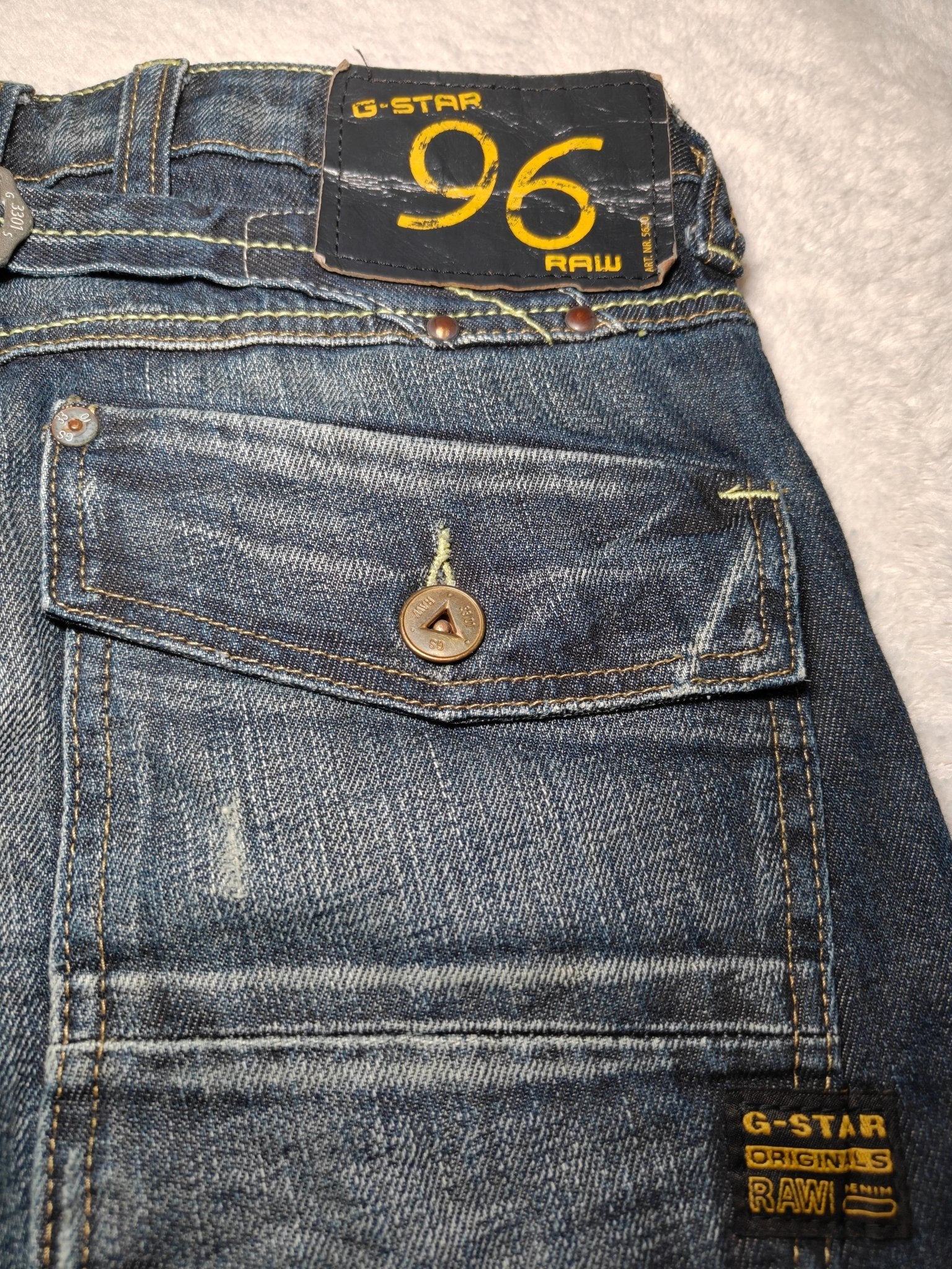 Women G - Star RAW Elwood Heritage Dark Blue Slim W26 L32 (EU 36/S) Jeans