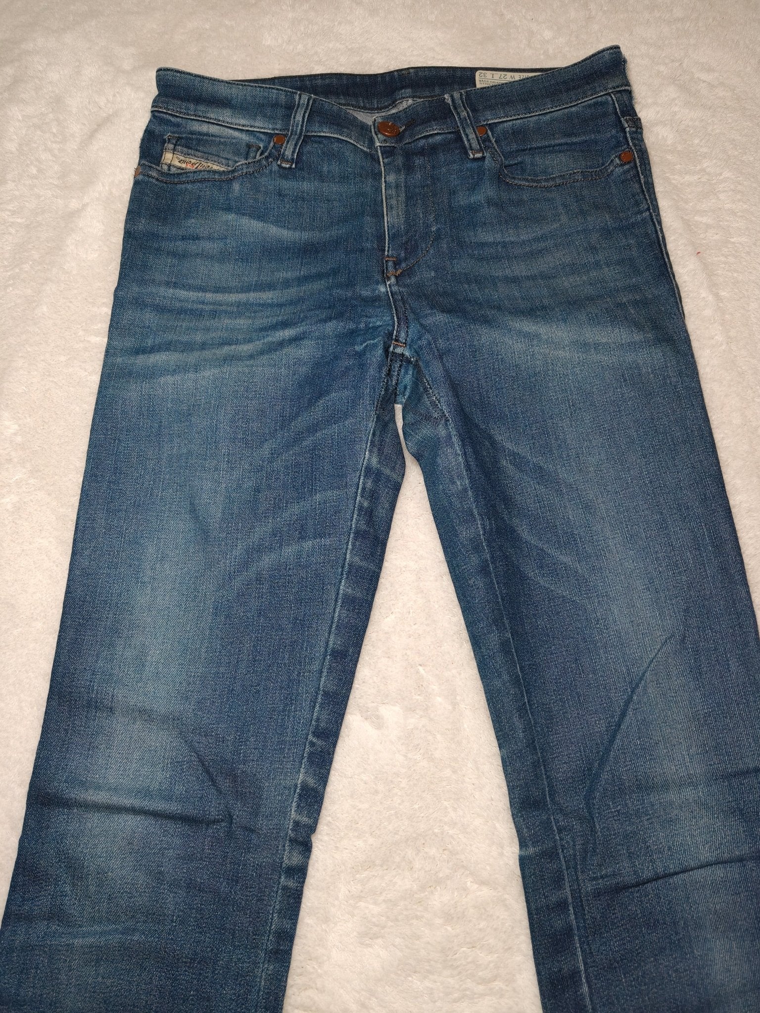 Women’s Diesel Skinzee Jeans Blue Faded Skinny W27 L32 (EU 36/S)