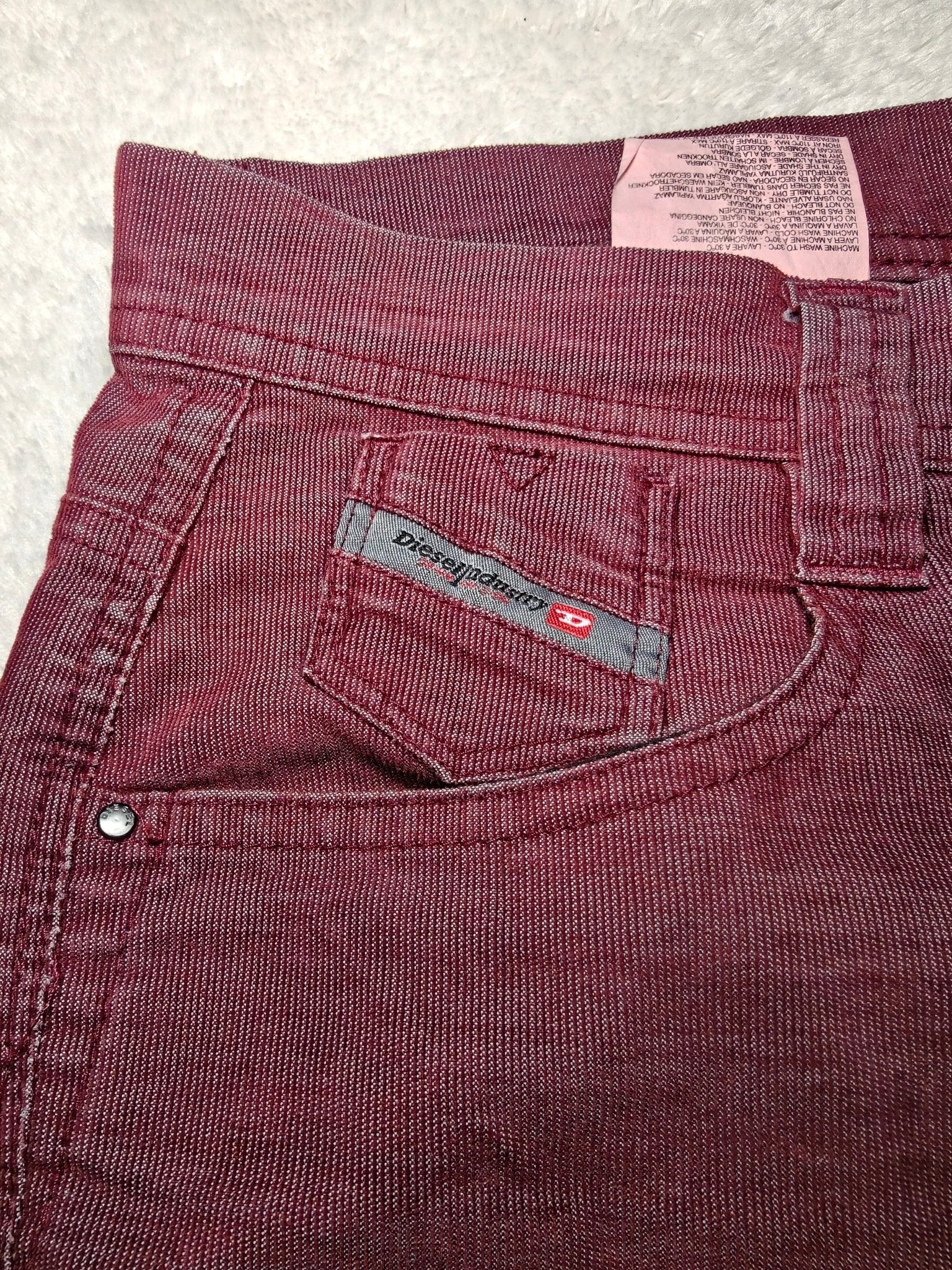 Diesel Letzy - a Jeans Bordeaux Slim W27 L28 (EU 36/S)