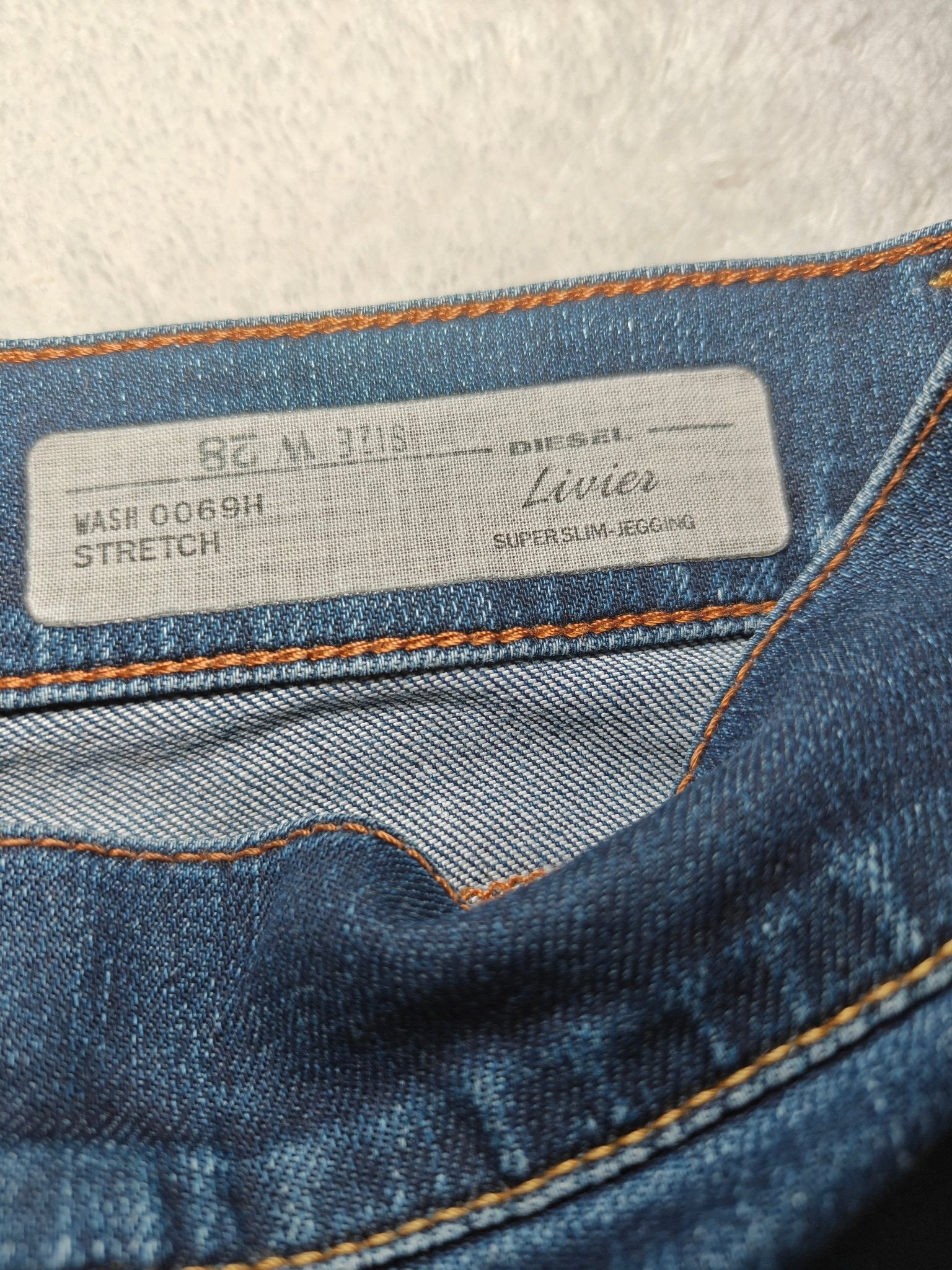Diesel Livier Jeans Dark Blue Jegging W28 L32 (EU 38/M)