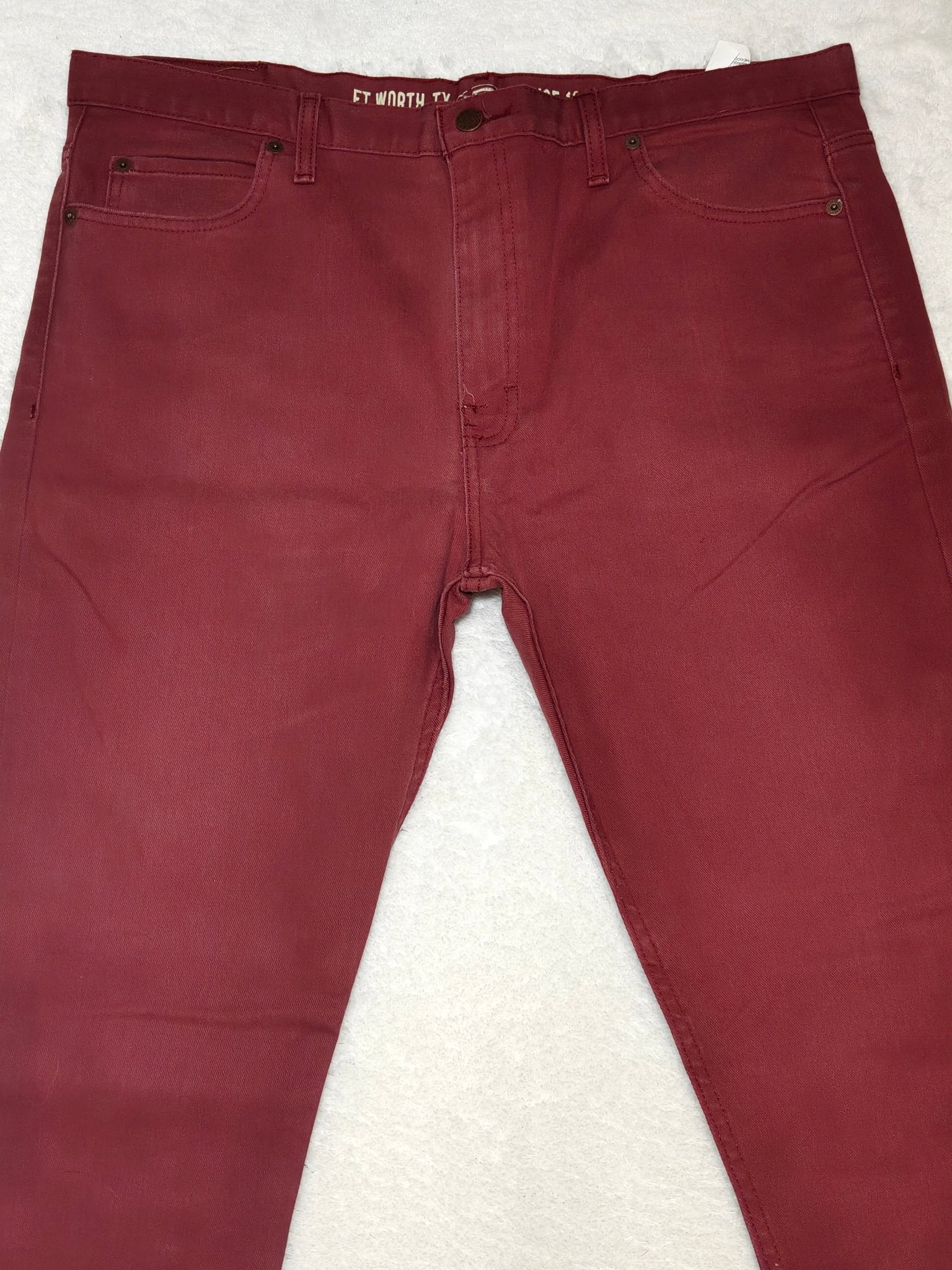 Men’s Dickies Jeans Burgundy Slim Skinny W38 L32