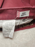 Men’s Dickies Jeans Burgundy Slim Skinny W38 L32