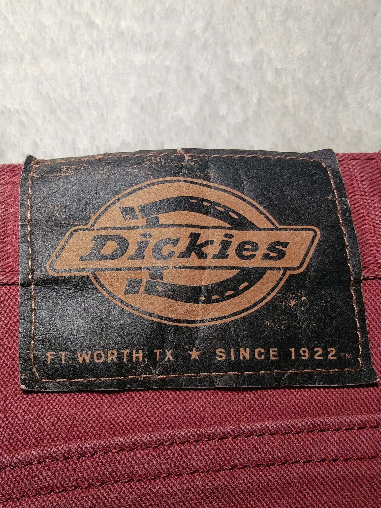 Men’s Dickies Jeans Burgundy Slim Skinny W38 L32