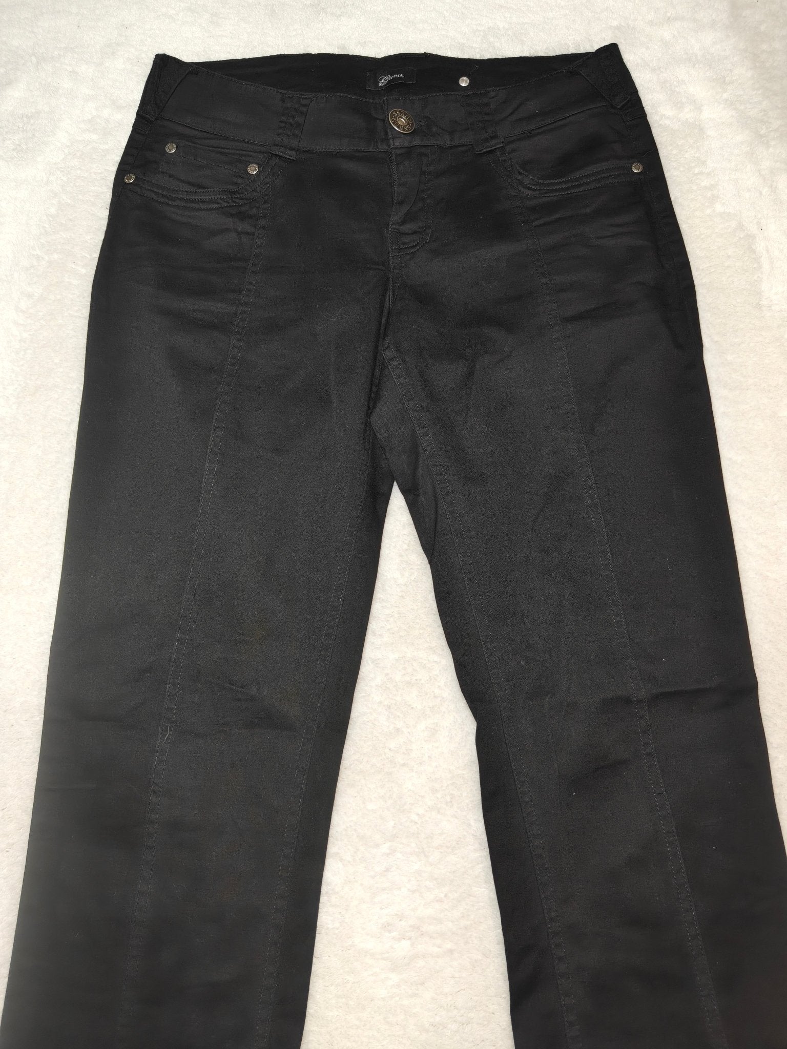Women’s Guess Modele Trousers Black Slim W29 L32 (EU 38/M)
