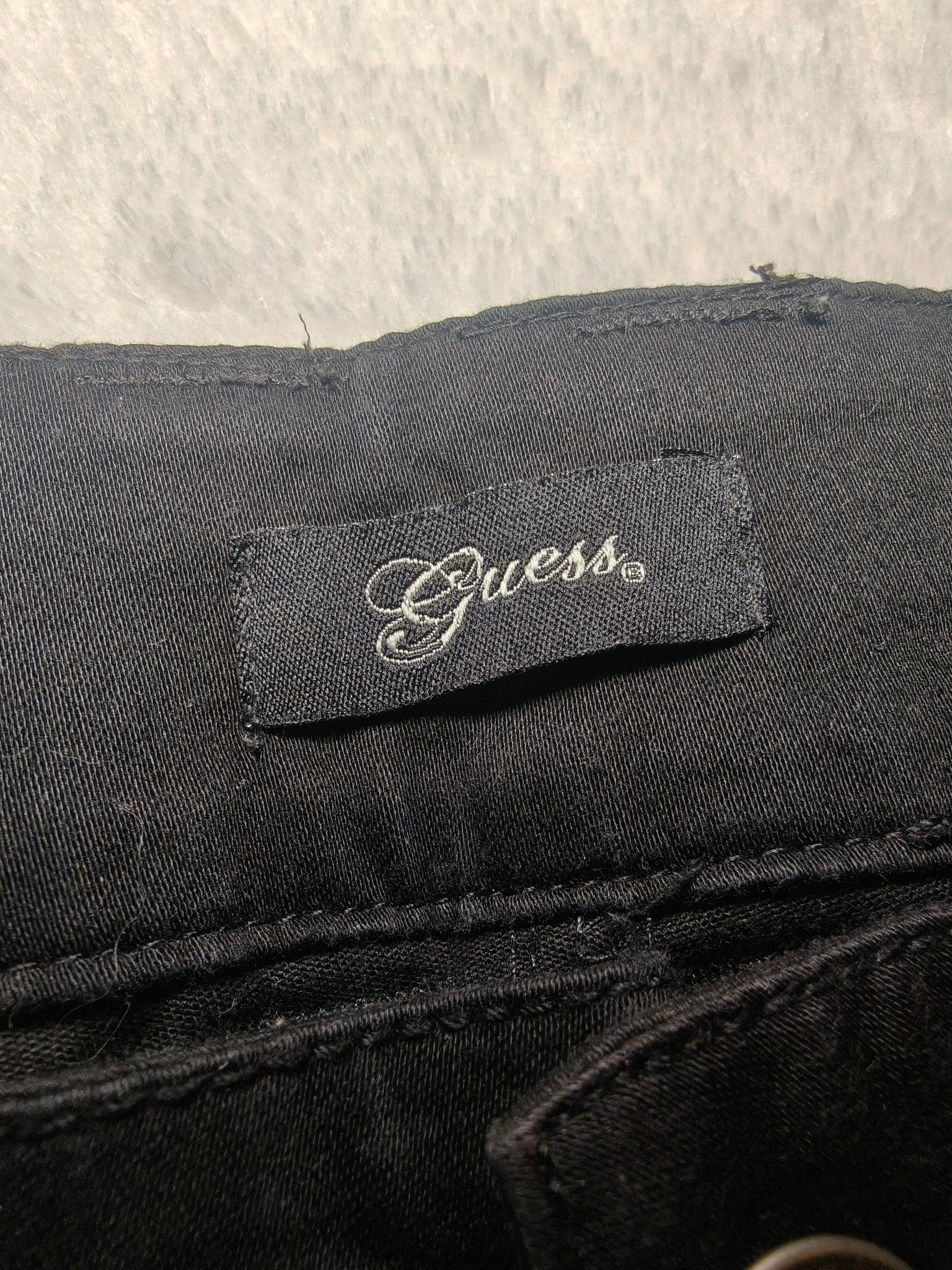 Women’s Guess Modele Trousers Black Slim W29 L32 (EU 38/M)