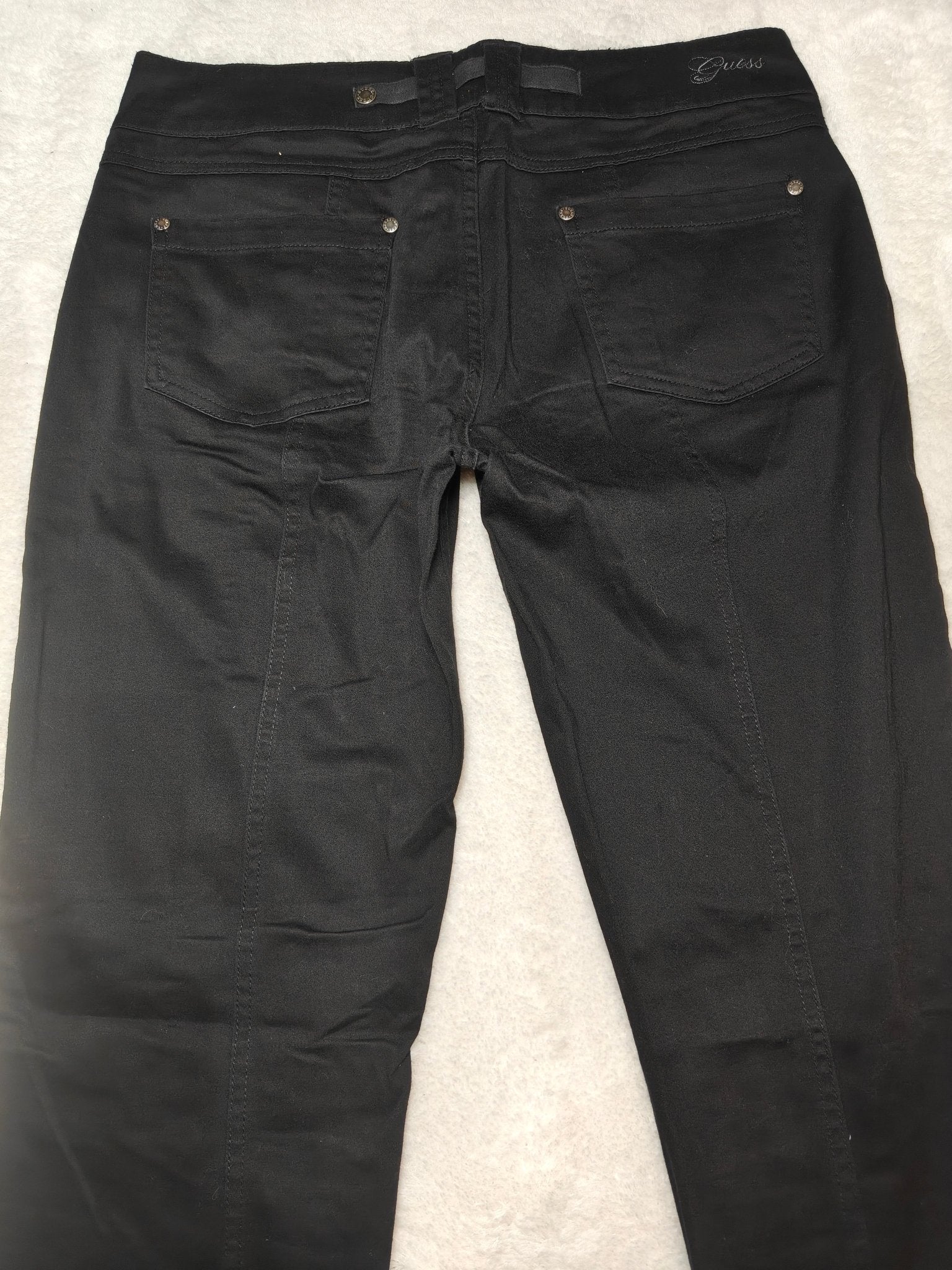 Women’s Guess Modele Trousers Black Slim W29 L32 (EU 38/M)