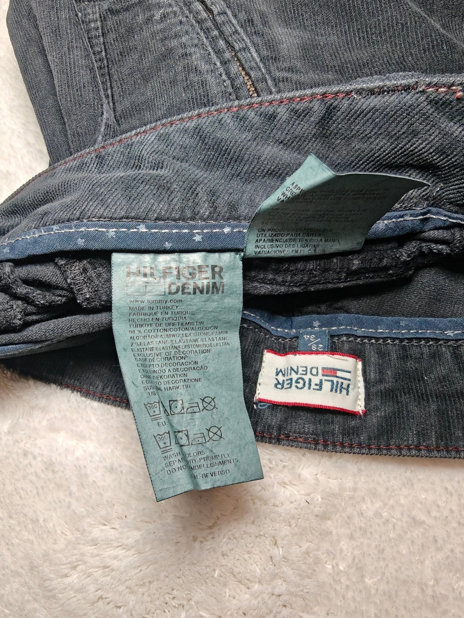 Women’s Tommy Hilfiger Sophie Biker Jeans Black Faded Skinny W28 L34 (EU 38/M)