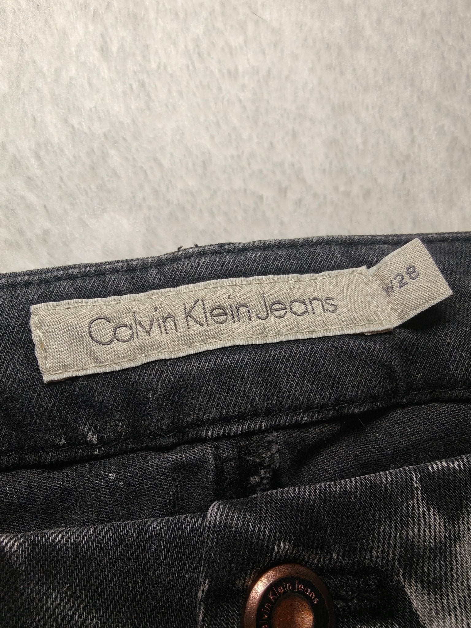 Men’s Calvin Klein Boy Jeans Grey Slim W28 L30