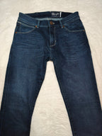 Men Wrangler Larston Blue Tapered W28 L32 Jeans