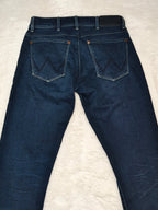 Men Wrangler Larston Blue Tapered W28 L32 Jeans