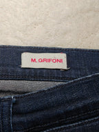 Women Mauro Grifoni GY290326 Blue Flared W28 L32 (EU 38/M) Jeans