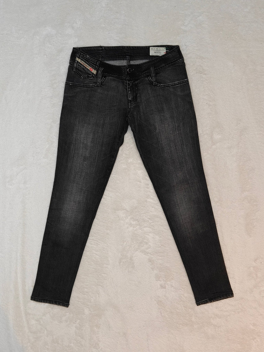 Women Diesel Matic Black Skinny W26 L32 (EU 36/S) Jeans