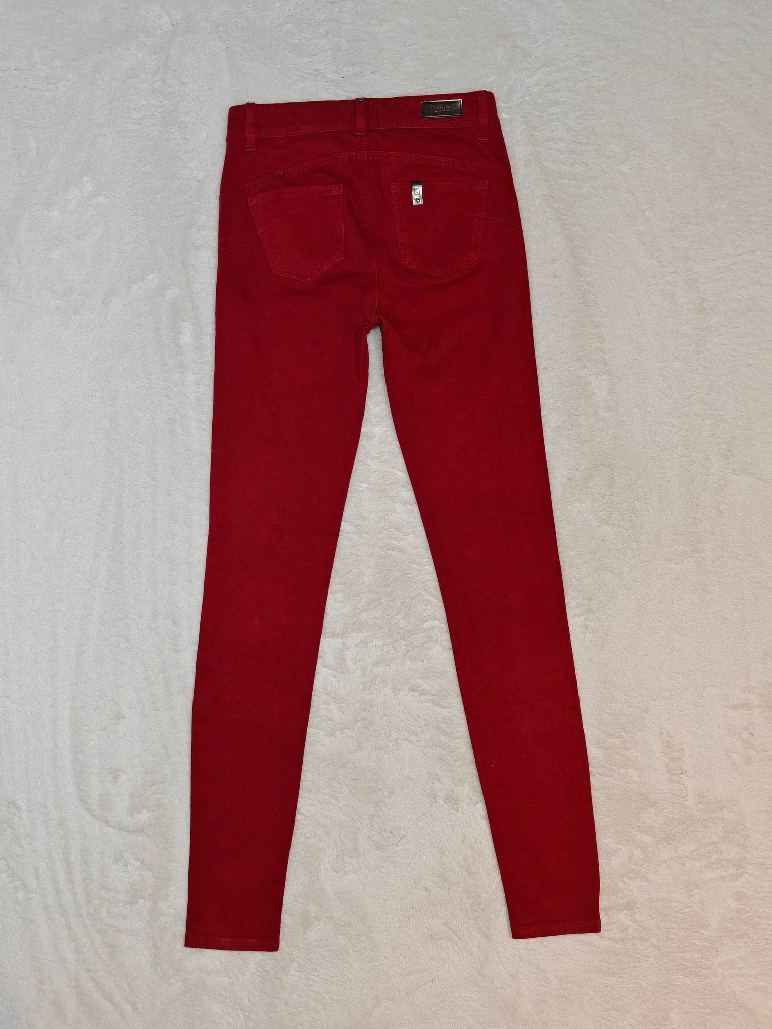 Women Liu Jo Red Skinny W24 L30 (EU 34/XS) Jeans