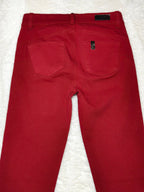 Women Liu Jo Red Skinny W24 L30 (EU 34/XS) Jeans