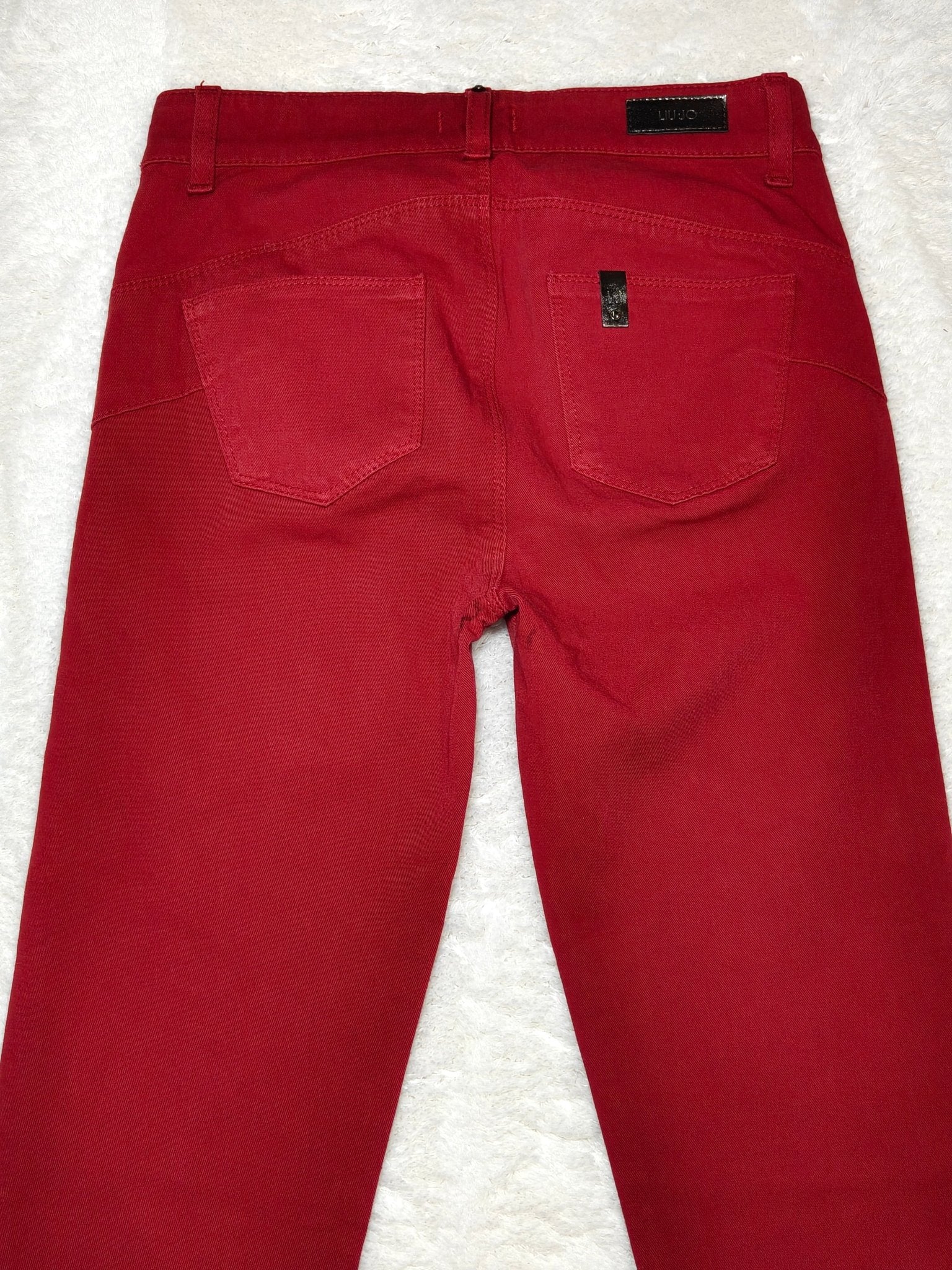 Women Liu Jo Red Skinny W24 L30 (EU 34/XS) Jeans