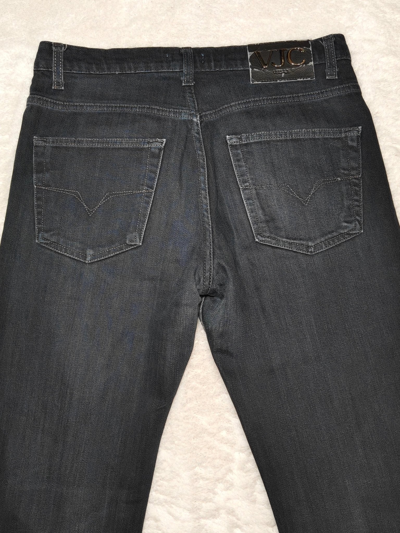 Men Versace Black Straight W31 L32 Jeans