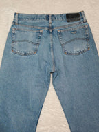 Men Armani Blue Power Blue Straight W34 L32 Jeans