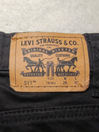 Boys Levi's 511 Black Slim W28 L30 Jeans