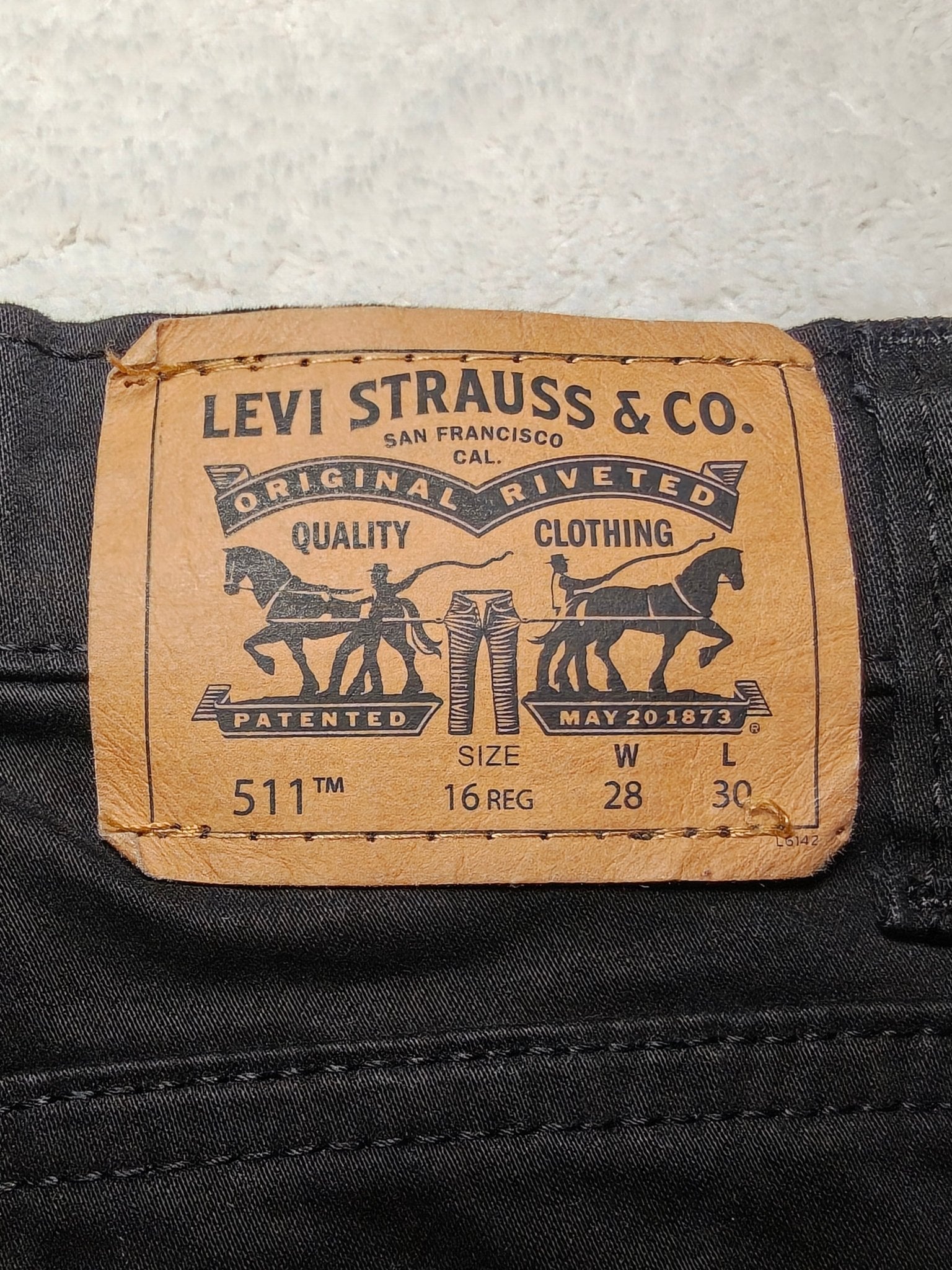 Boys Levi's 511 Black Slim W28 L30 Jeans