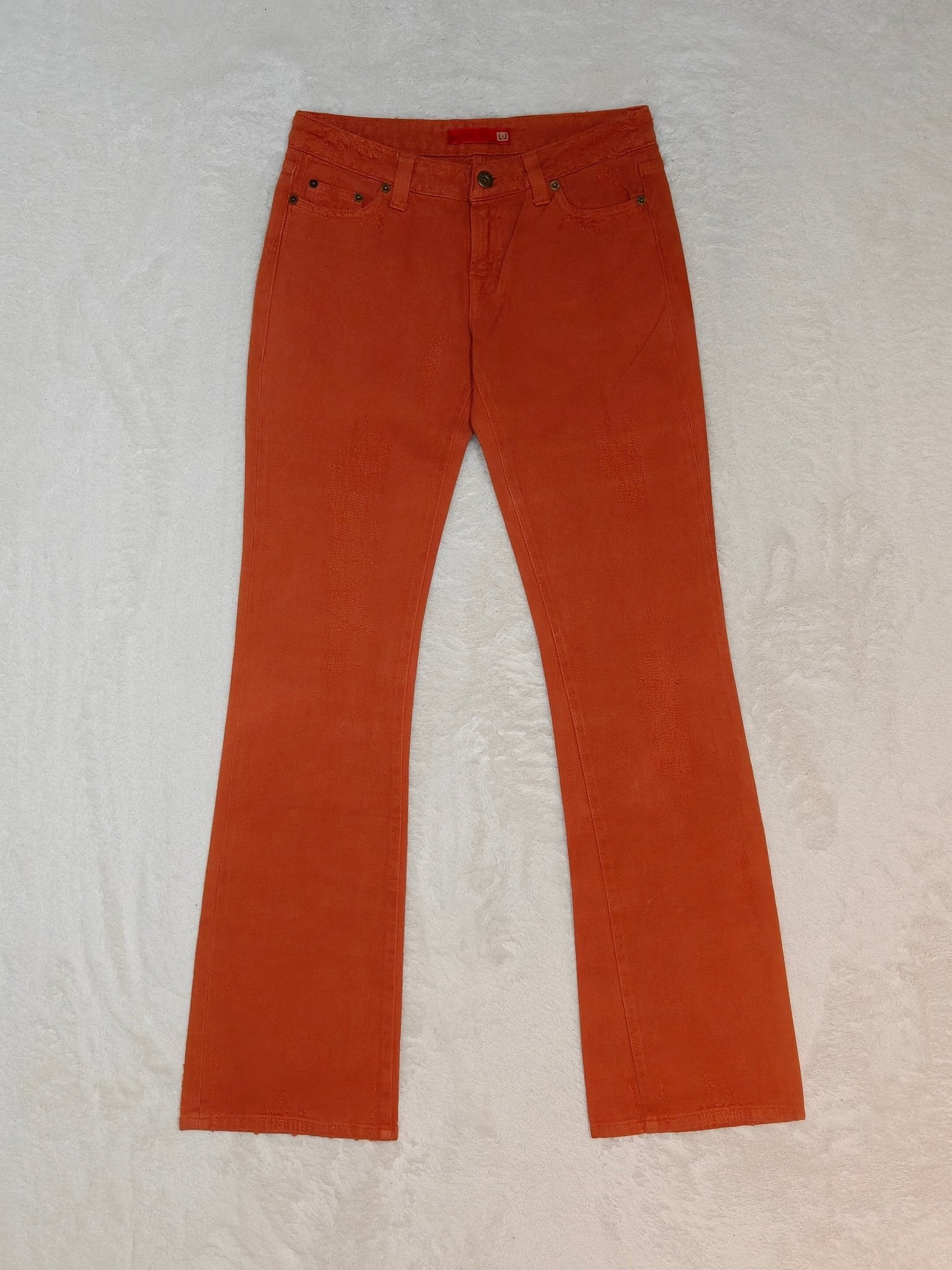 Women Liu Jo Orange Flared W27 L32 (EU 36/S) Jeans