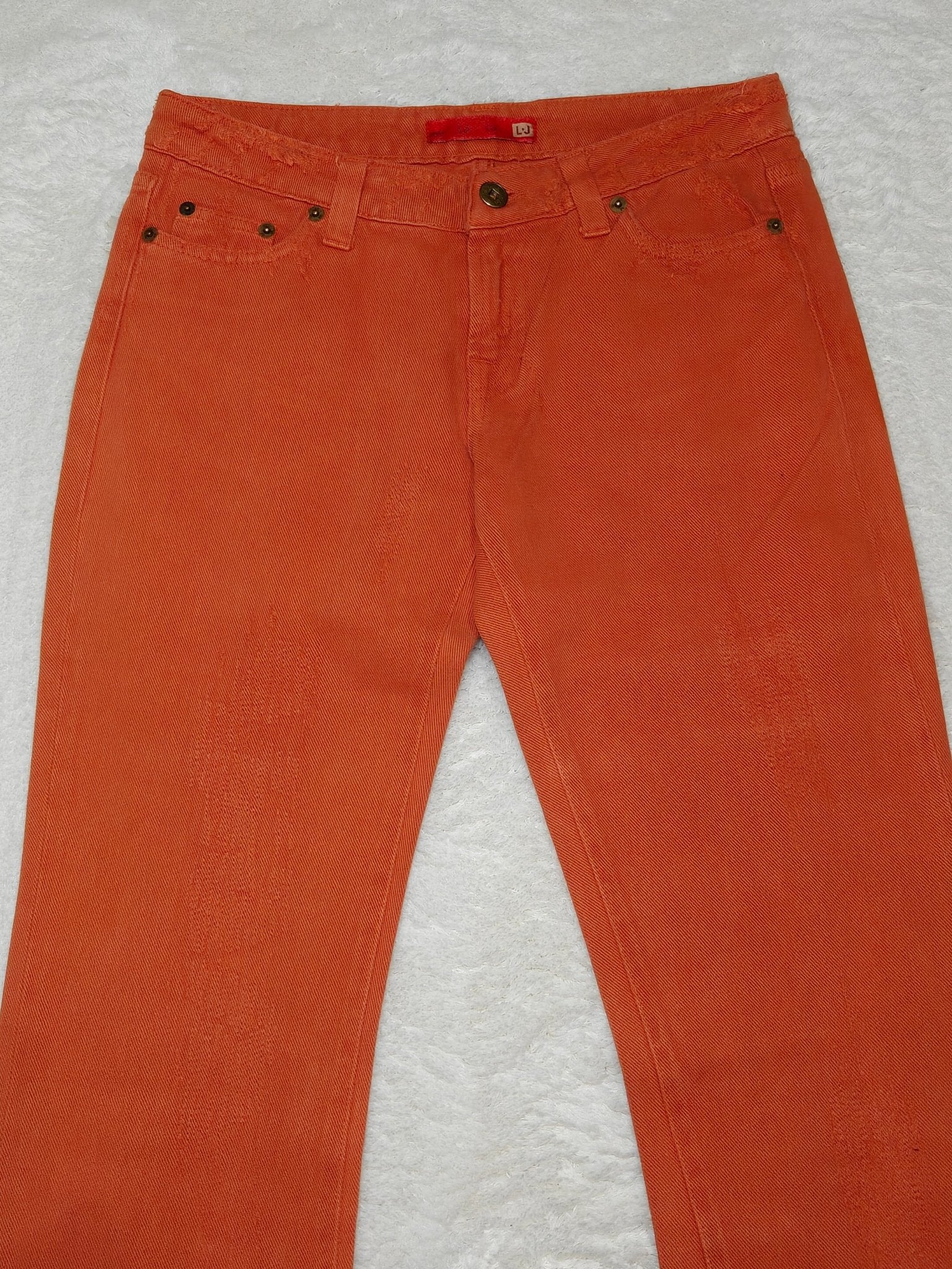 Women Liu Jo Orange Flared W27 L32 (EU 36/S) Jeans