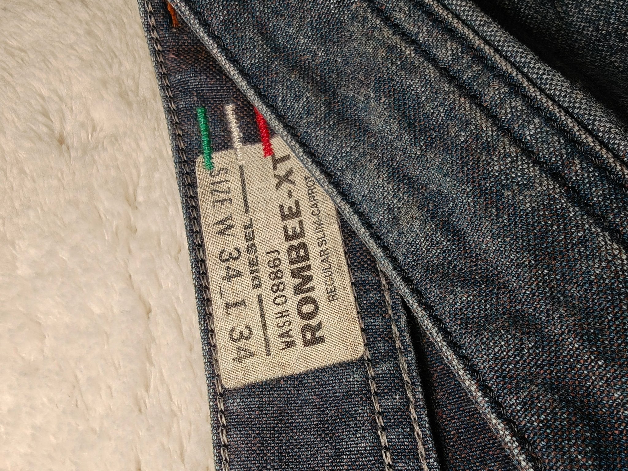 Men Diesel Rombee - XT Blue Slim W34 L34 Jeans