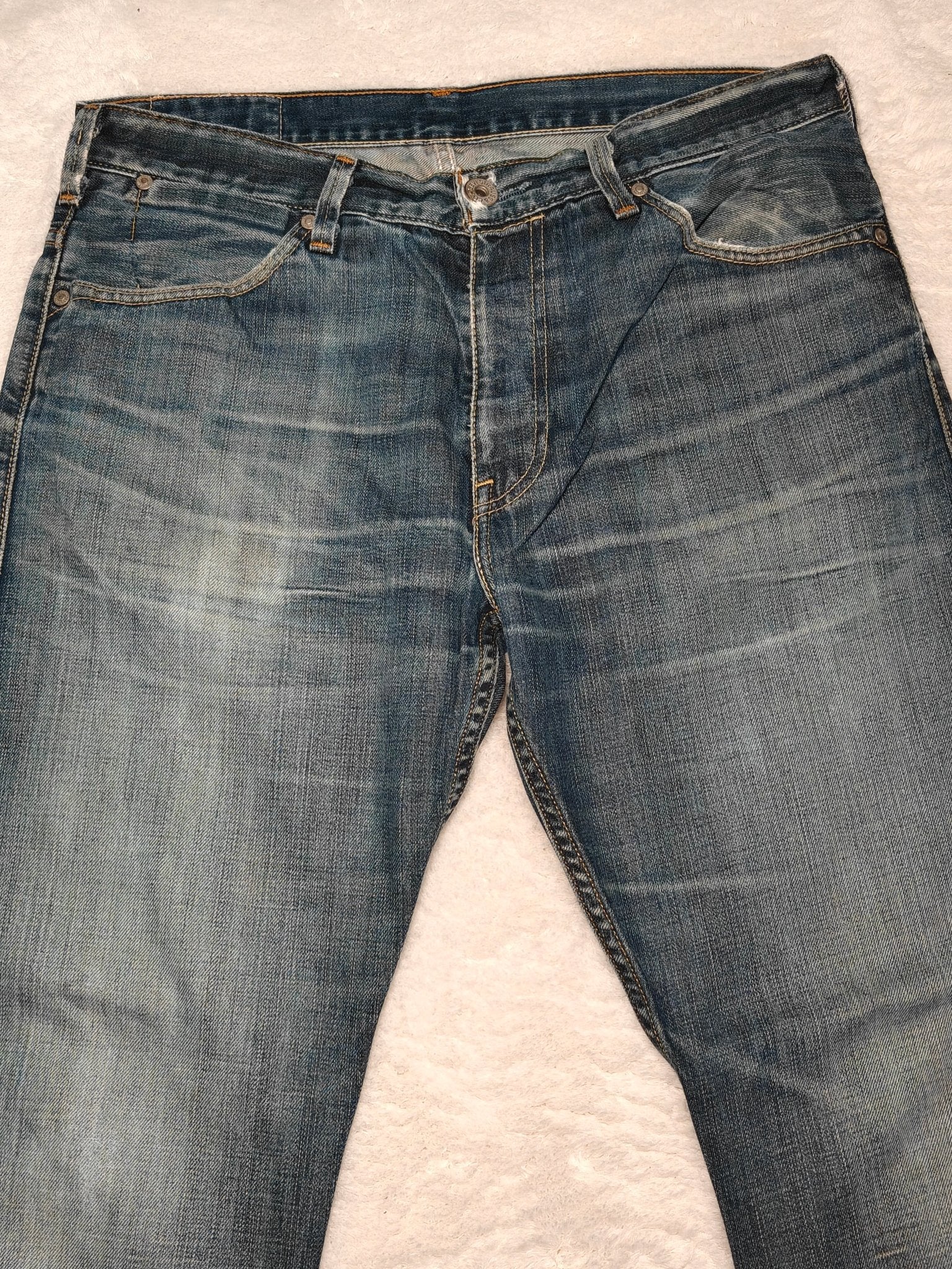 Men Levi's 506 Blue Straight W34 L30 Jeans